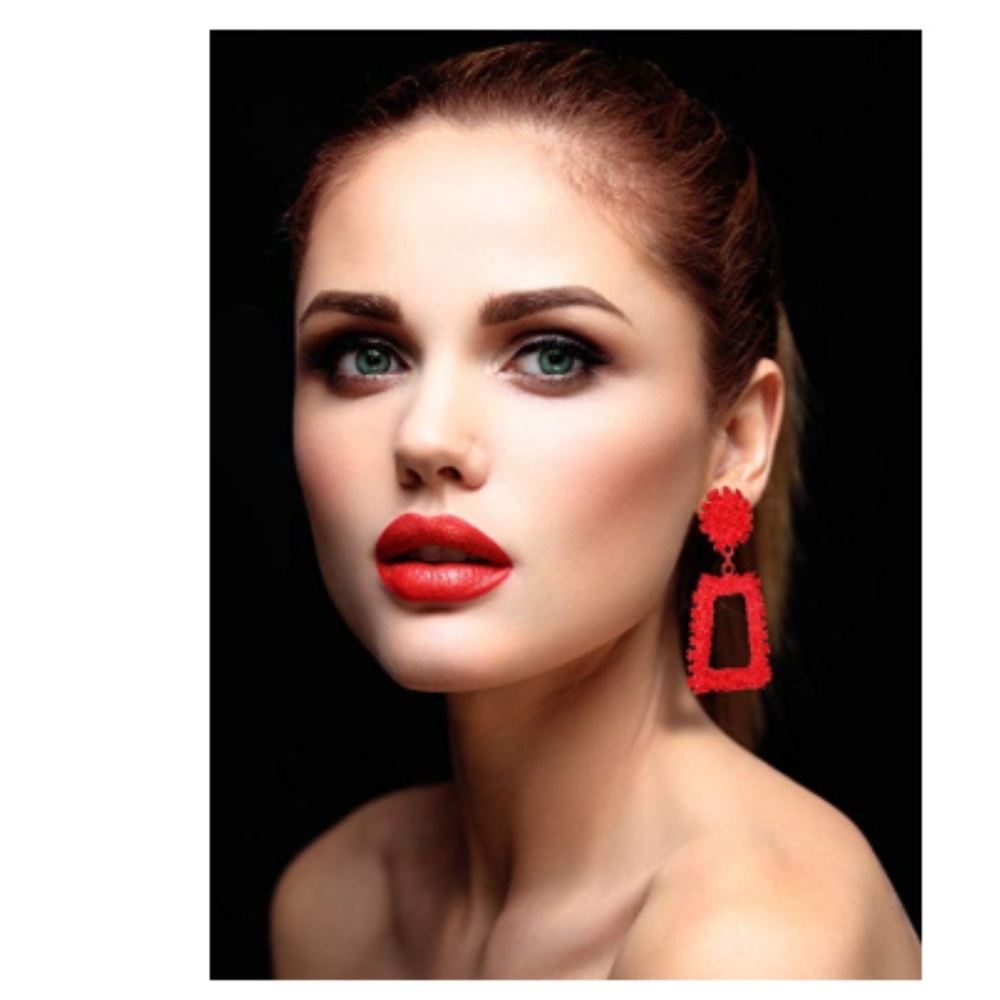 Women 6 Pairs Bohemian Geometric Drop Earrings - Picture 5 of 6